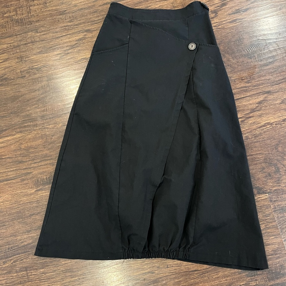 Black parachute style skirt